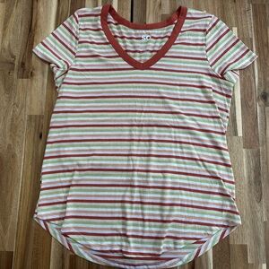 SO Multicolor Striped Tee